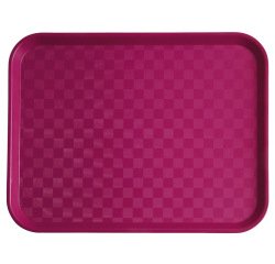 Plateau fast food 35 x 27 cm - fuchsia