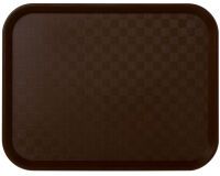 Plateau self 46 x 36 cm - marron