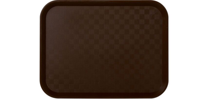 Plateau self 46 x 36 cm - marron