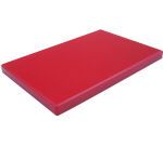 planche à découper en PEHD 500 rouge 53 x 32.5 x 2 cm