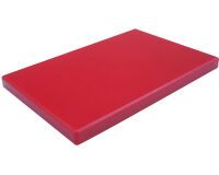 planche à découper en PEHD 500 rouge 53 x 32.5 x 2 cm