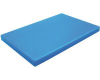 planche à découper en PEHD 500 bleue 53 x 32.5 x 2 cm