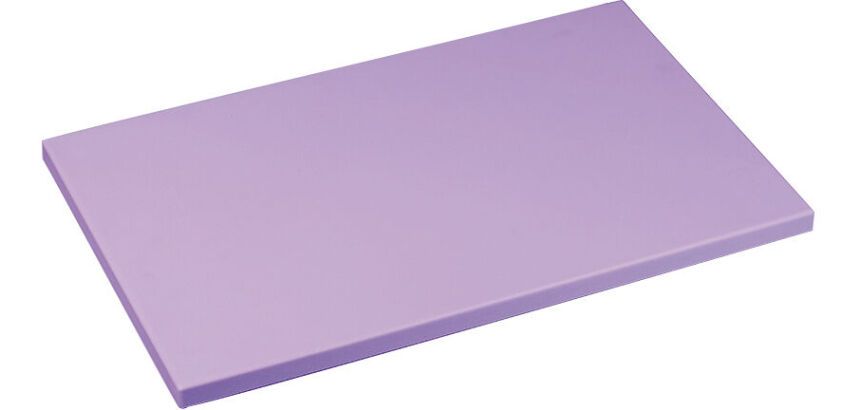 planche à découper en PEHD 500 violette 53x32.5.5x2 cm