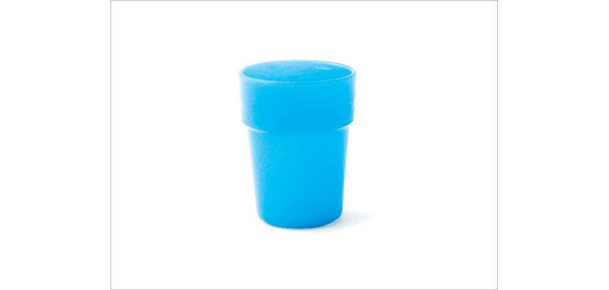 gobelet en polypropylène opaque 16 cl bleu