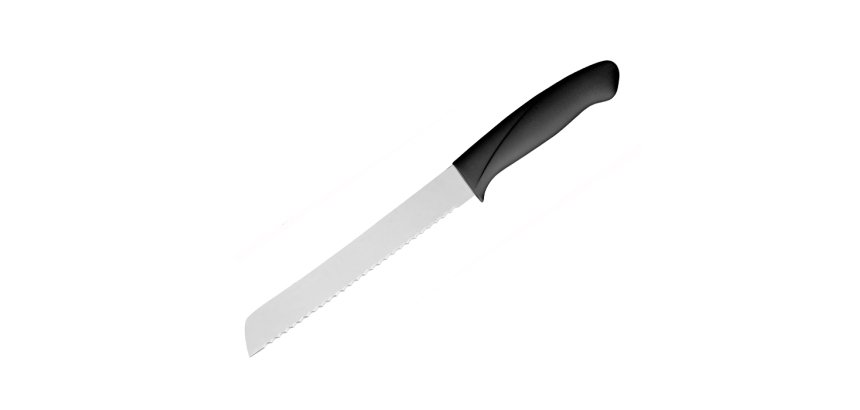 couteau à pain surmoulé inox 18 cm