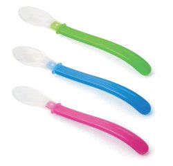 set de 3 cuillères douces en couleurs assorties