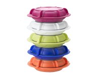 assiette thermodynamique Ø 23,5 cm orange avec couvercle