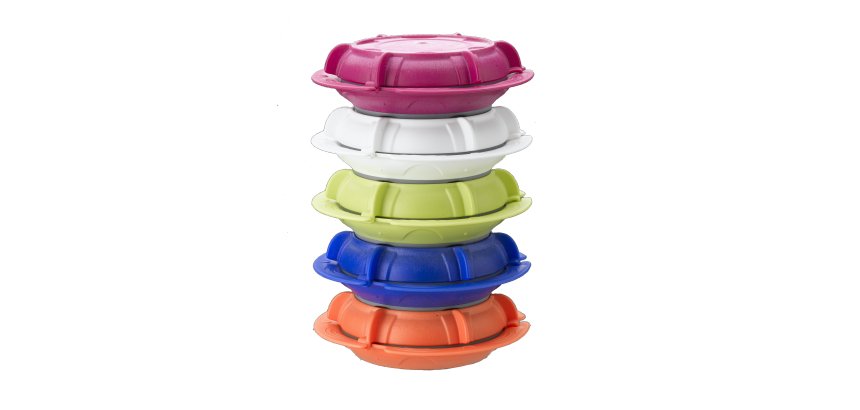 assiette thermodynamique Ø 23,5 cm orange avec couvercle