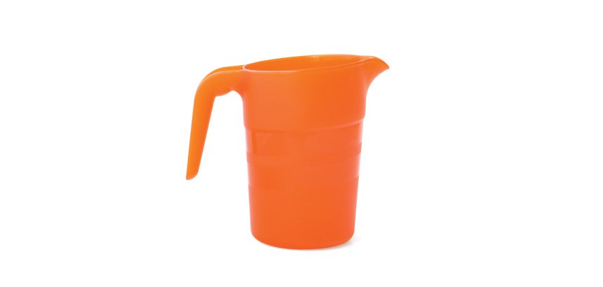 pichet empilable 1 litre en polypropylène orange