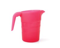 pichet empilable 1 litre en polypropylène grenadine