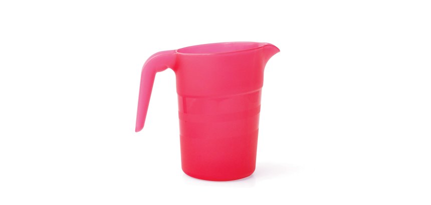 pichet empilable 1 litre en polypropylène grenadine