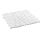lot de 4 dalles caillebotis haccp 50x50x2,2 cm 1m² blanc