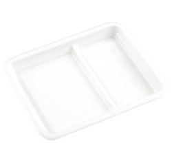 assiette régithermie rectangulaire 2  compartiments 24 X 19 cm