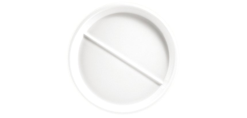 assiette régithermie 2  compartiments Ø 23 cm