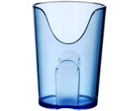 verre à découpe nasale 16 cl bleu