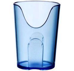 verre à découpe nasale 16 cl bleu