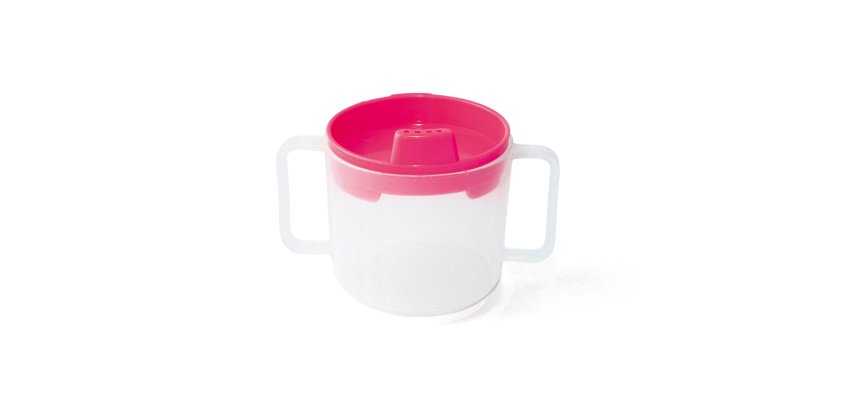 tasse en polypropylène translucide grenadine