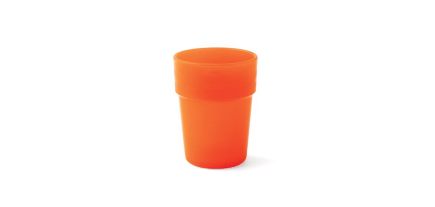 gobelet en polypropylène opaque 16 cl orange