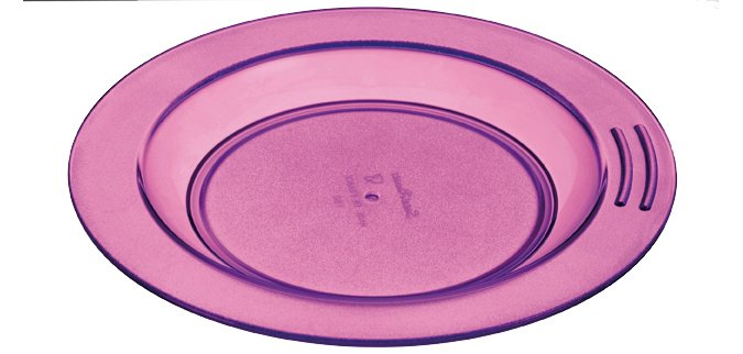 assiette demi-creuse en copolyester Ø 23 cm cassis