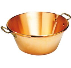 bassine à confitures extra-forte cuivre 42 cm