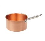 poêlon à sucre cuivre queue froide inox bord verse-franc 20 cm