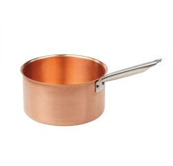 poêlon à sucre cuivre queue froide inox bord verse-franc 20 cm