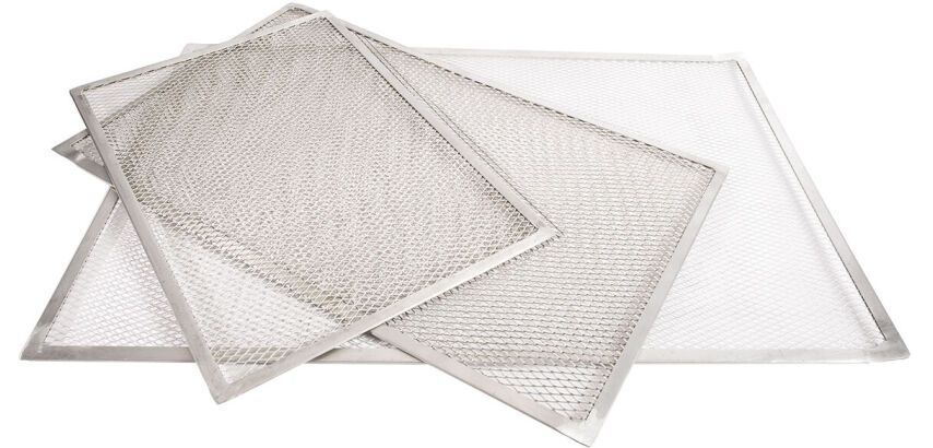 grille rectangulaire aluminium à pizza 41x28 cm