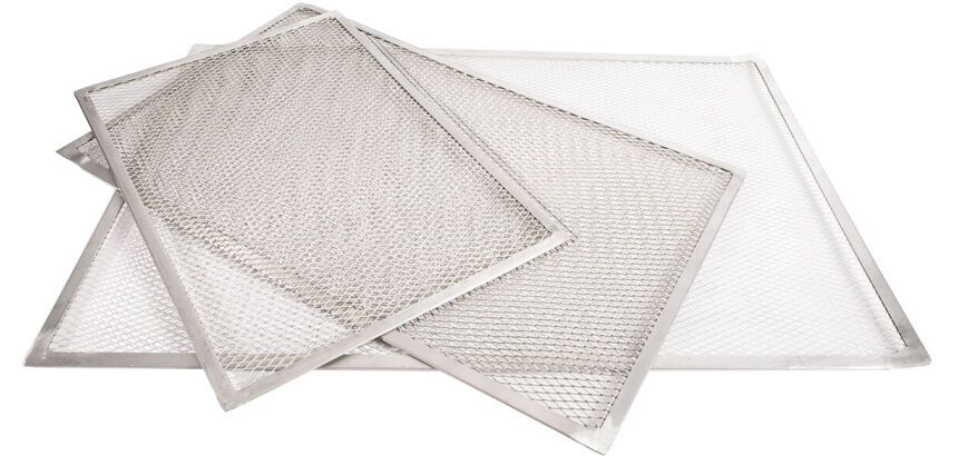 grille rectangulaire aluminium à pizza 41x28 cm