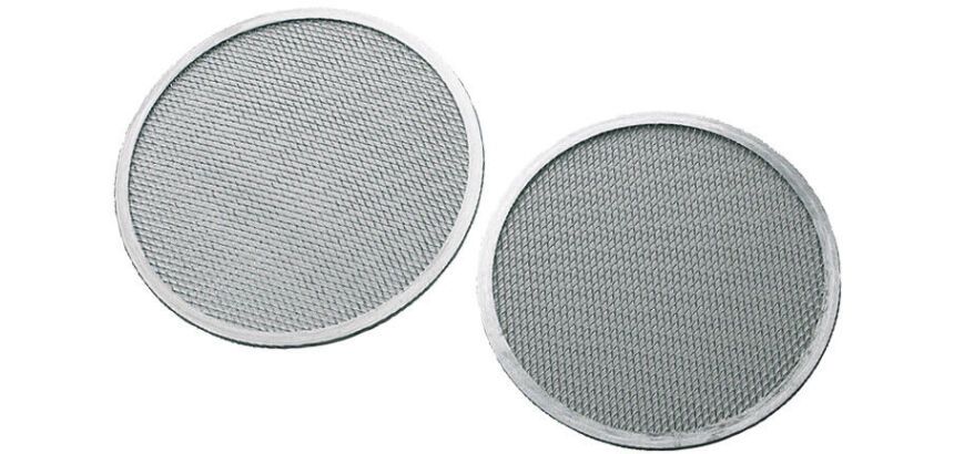 grille à pizza ronde aluminium diamètre 28 cm