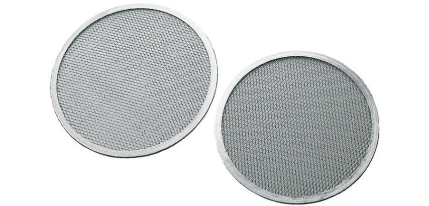 grille à pizza ronde aluminium diamètre 38 cm