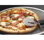 grille à pizza ronde aluminium diamètre 23 cm