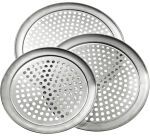 plateau rond à pizza perforé 9mm aluminium diamètre 33 cm