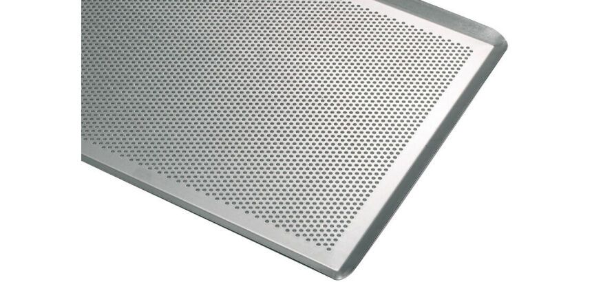 plaque pâtissière aluminium perforée épaisseur 1.5 mm 40x30 cm