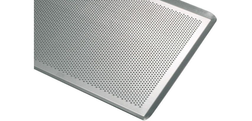 plaque pâtissière aluminium perforée épaisseur 2 mm 60x40 cm
