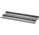Alu-Gaufer plaques à pain 450 x 144 2 baguettes
