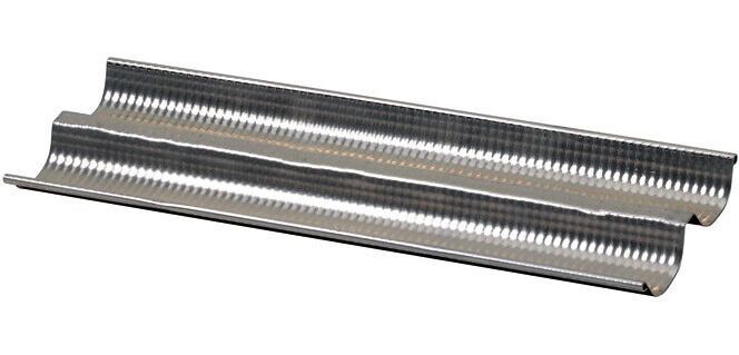 Alu-Gaufer plaques à pain 450 x 144 2 baguettes