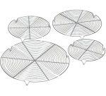 grille ronde chromée avec pieds 20 cm