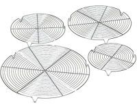 grille ronde chromée avec pieds 28 cm