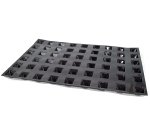 Flexipan 60x40 plaque de 54 pyramides 3.5x3.5x2.3 cm