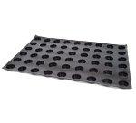 Flexipan 60x40 plaque de 54 mini-cylindres évasés Ø 3,8 x 2 cm