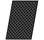 Flexipan 60x40 plaque de 96 médaillons 2.8 cm