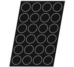 Flexipan 60x40 plaque de 24 brioches rondes lisses 7,9 cm