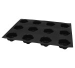Flexipan 60x40 plaque de 24 fleurs 6.4x2.6 cm