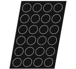 Flexipan 60x40 plaque de 24 tartelettes évasées 7.7 cm