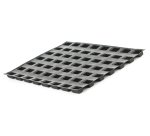 Flexipan 60x40 plaque de 56 mini-cakes droits bouchée 5x2.5 cm