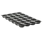 Flexipan 60x40 plaque de 24 ovales échancrés 8.5x6.1 cm