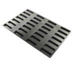 Flexipan inspiration plaque de 28 moules silicone barres à relief mozaïque  10x3 cm h 1,5 cm
