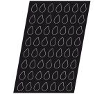 Flexipan 60x40 plaque de 56 mini-gouttes 5.2x3.2x2 cm