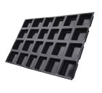 Flexipan 60x40 plaque de 24 pavés carrés 7,6x7,6x2,6 cm