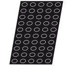 Flexipan 60x40 plaque de 50 mini-ondulos 5x3.5x2 cm